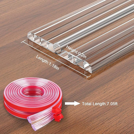 HOMREALM Baby Proofing 7.05ft Long Corner Guards Furniture Corner & Edge Safety - Image 2