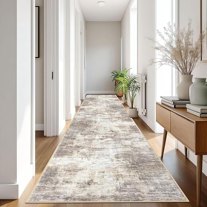 IOHOUZE Abstract Runner Rug 3x16 Ft Long Washable Runners - Image 8