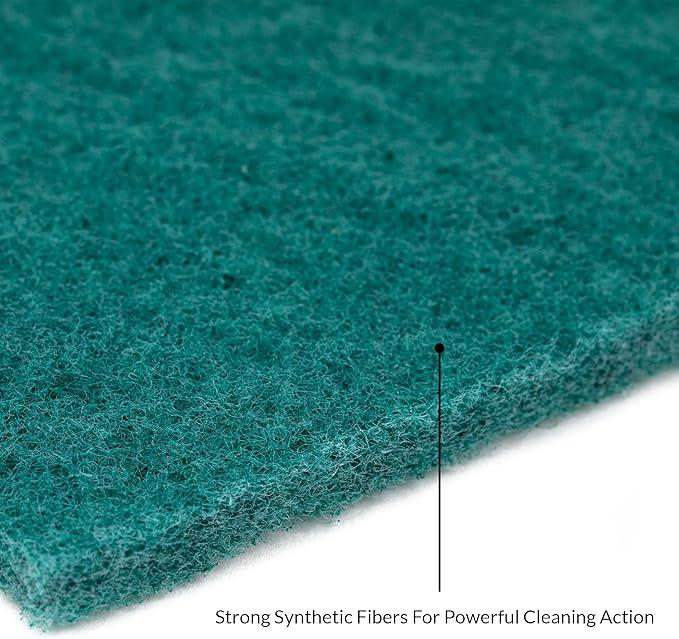 50 Pack Heavy Duty Green Scouring Pads 4x6 Inch – Large Non Scratch Scrub Pads - Image 2