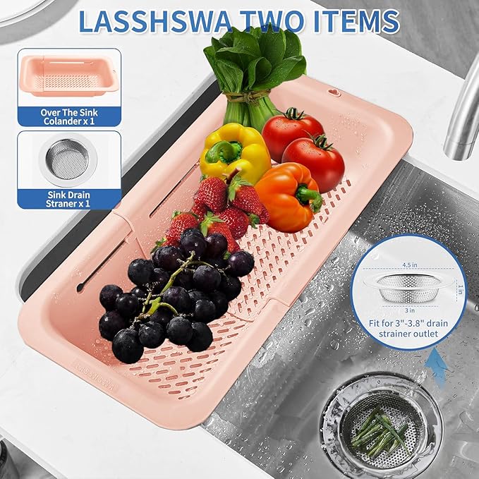 LASSHSWA Collapsible Colander and Strainer - Image 2