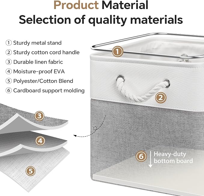 13x13 Inch Cube Storage Bins - Image 4