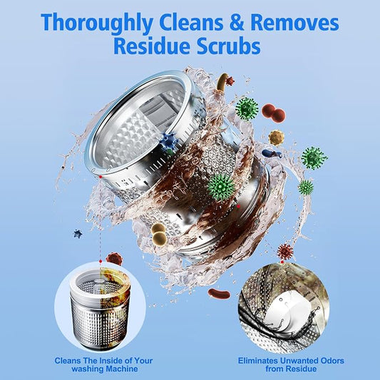 USKICH Washing Machine Cleaner Descaler 40 Pack-Deep Cleaning Tablets - Image 2