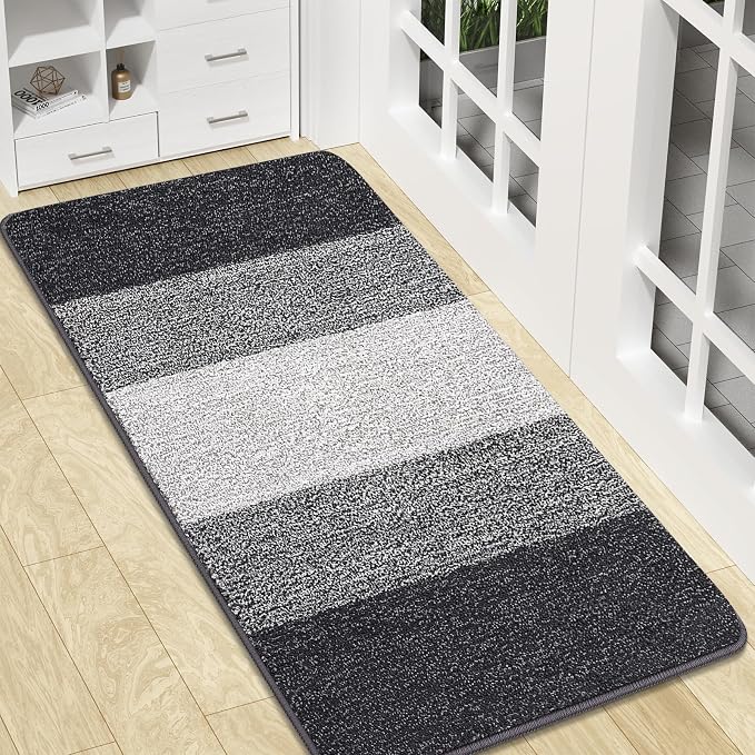 Kitinjoy Indoor Outdoor Door Mat, 47x17 Non-Slip Absorbent Dirt Trapper by Kitinjoy