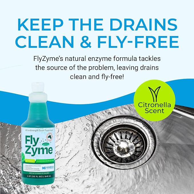 Kinzua Environmental Fly-Zyme, Highly Concentrated Enzyme Drain Cleaner - Image 2