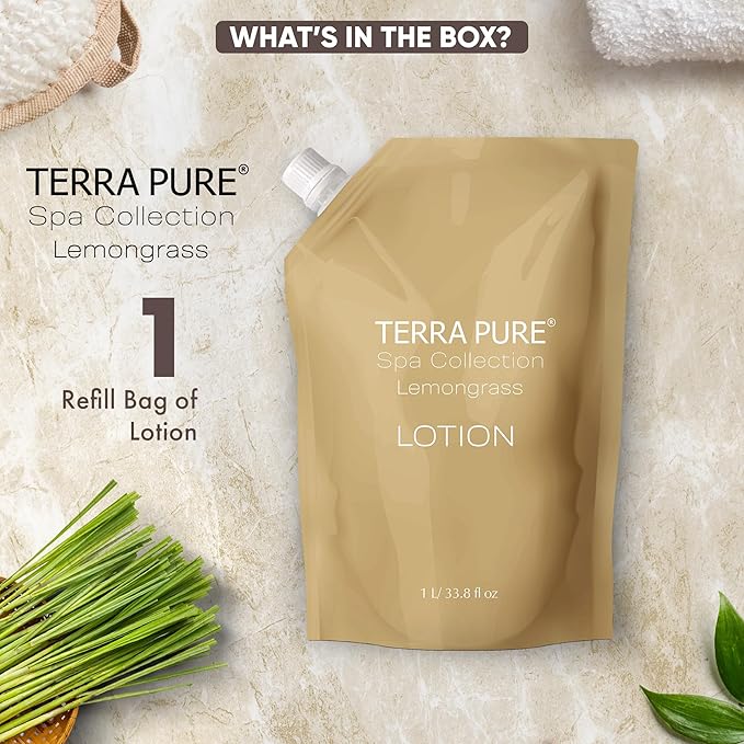 Terra Pure Spa Collection 1 Liter Lotion Refill Bag - Image 5
