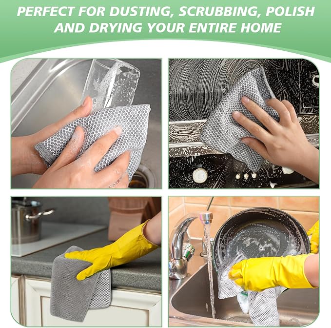 SINLAND Microfiber Dish Cloths Dish Rags - Image 7