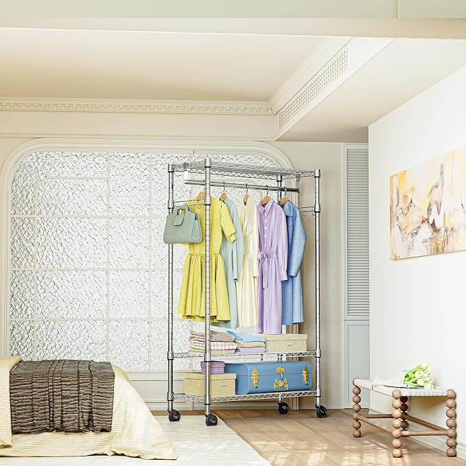 IZEUK Heavy Duty Rolling Garment Rack - Image 6