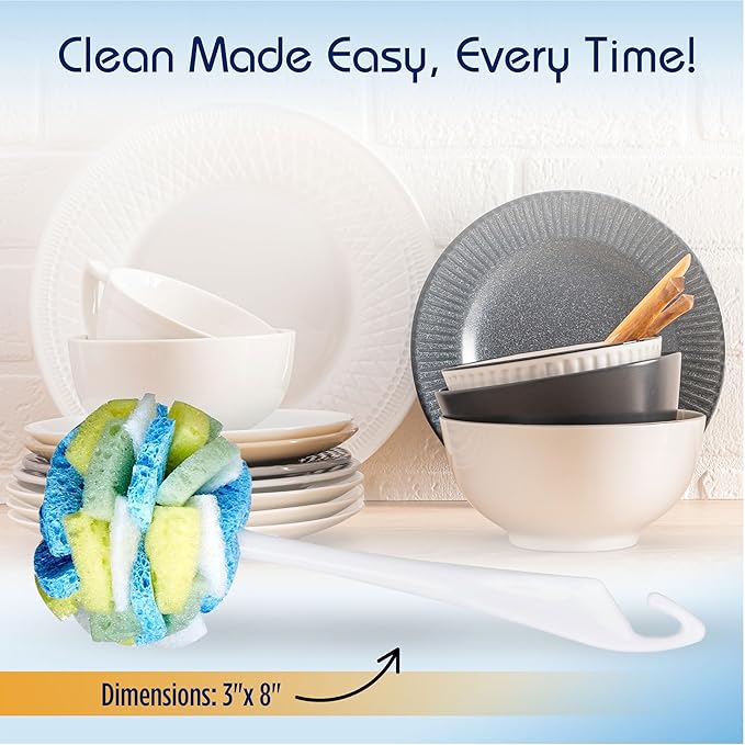 Compac Home Dish SpongeWand Plus Tri Surface Scrubbing Sponge - Image 8