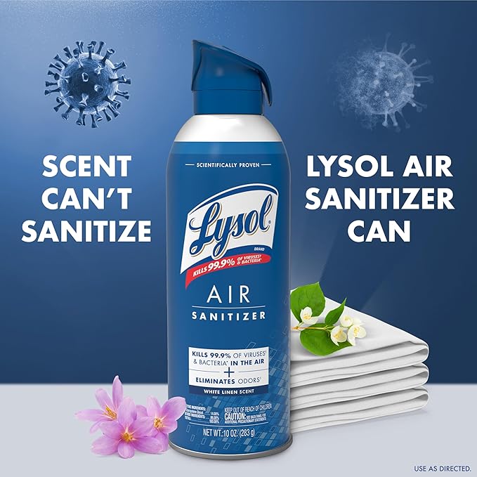 Lysol Air Sanitizer Spray with Odor Eliminator - Image 2