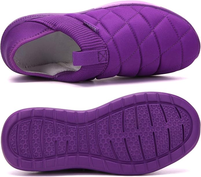 KUBUA Slippers for Men and Womens Indoor House Shoes Plush Slip on Outdoor - Image 3