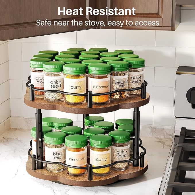 Lazy Susan Spice Rack Organization - Image 4