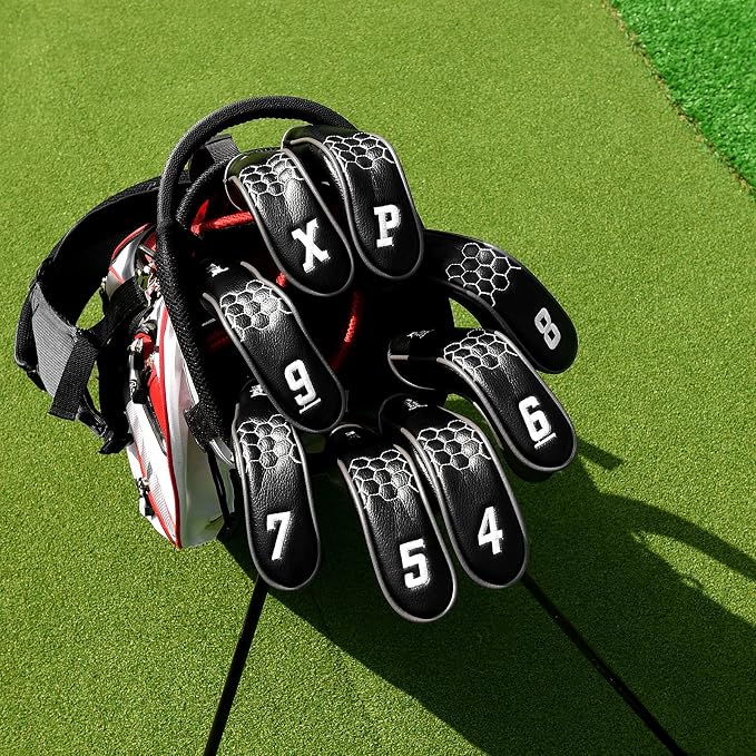 mytag 8PCS Golf Hybrid Iron Covers Set, Knit Hybrid Head Covers, Fits Cobra T - Image 3