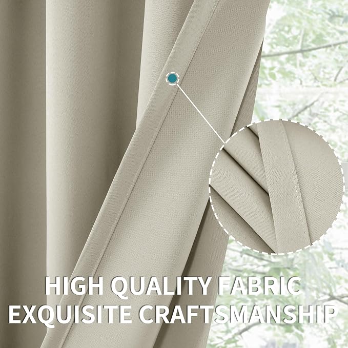 BGment Short Blackout Curtains 36 Inches Length - Image 3