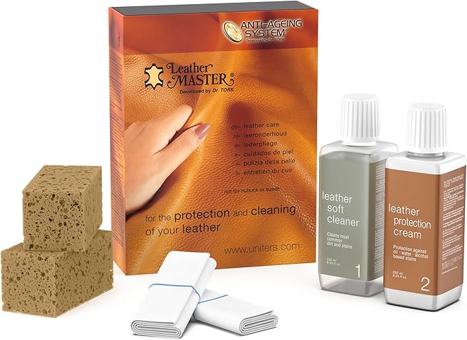 Leather Master Leather Care Kit | Leather Cleaner and Conditioner Kit | Cleans by Unknown