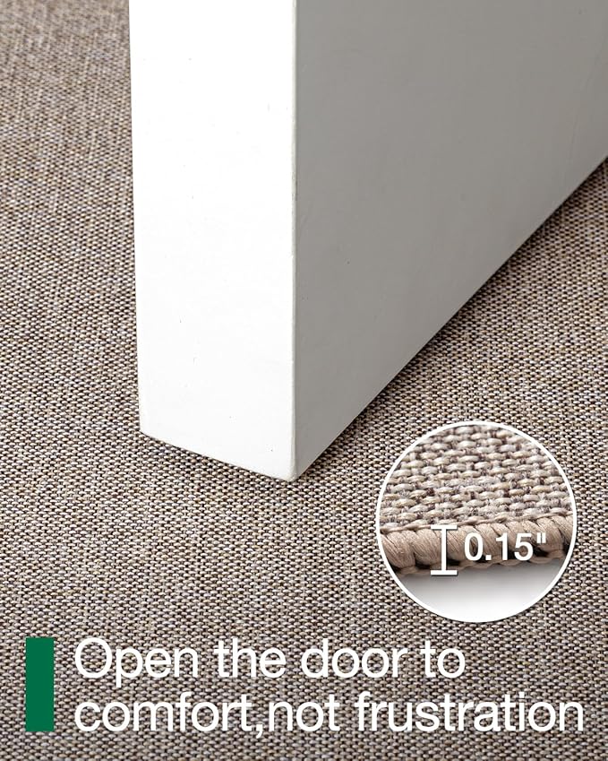 LUMI Ultra Thin Door Mat for Entryway, Low Profile Non Slip Rubber Backing - Image 4