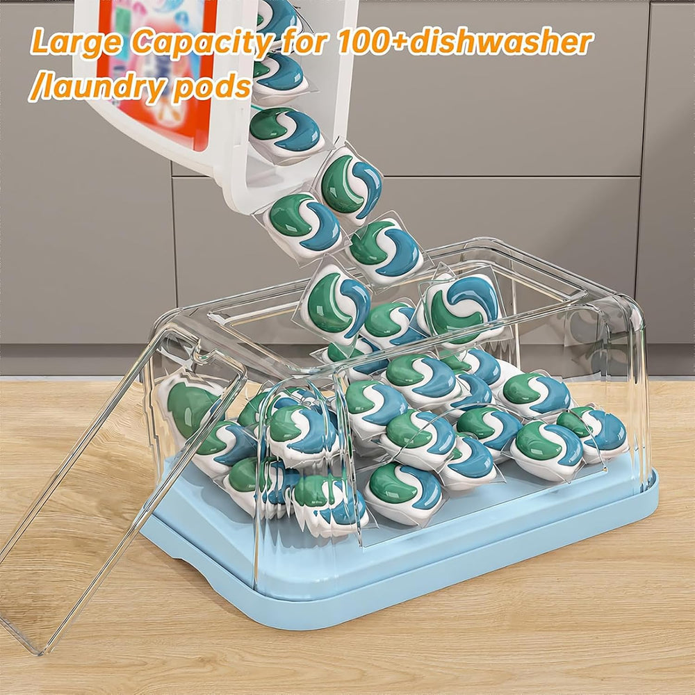 2-in-1 Trash Bag Holder Laundry & Dishwasher Pods Container,Garbage Bag D...