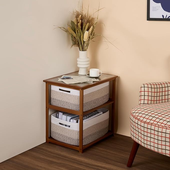 Large Storage Baskets for Shelves, Closet Organizers Bins for Clothes Blanket - Image 8