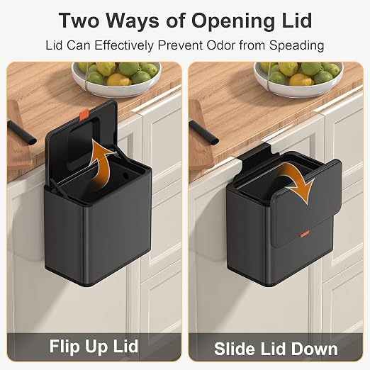 Mbillion Kitchen Compost Bin Hanging Trash Can - Image 4