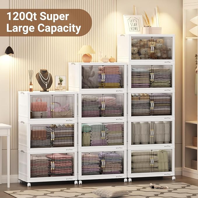 BROVIEW 480Qt Stackable Storage Bins - Image 6