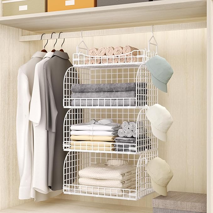 HapiRm Hanging Closet Organizer Storage - Image 4