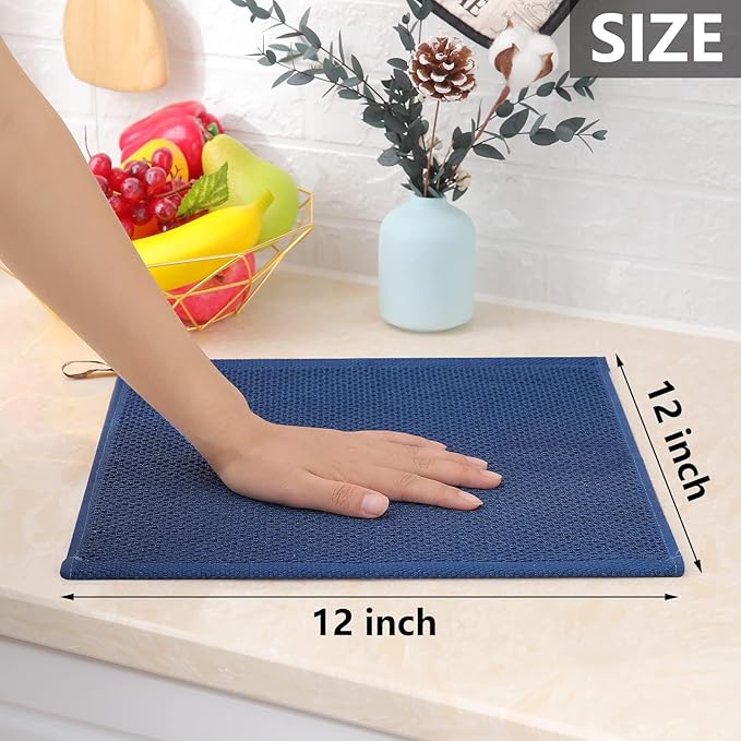 Homaxy 100% Cotton Waffle Weave Kitchen Dish Cloths, Ultra Soft Absorbent Quick - Image 5