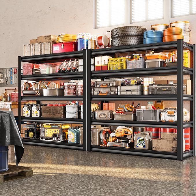 78" H Garage Shelving Heavy Duty，2800LBS Loads Adjustable Garage Storage Shelves - Image 2