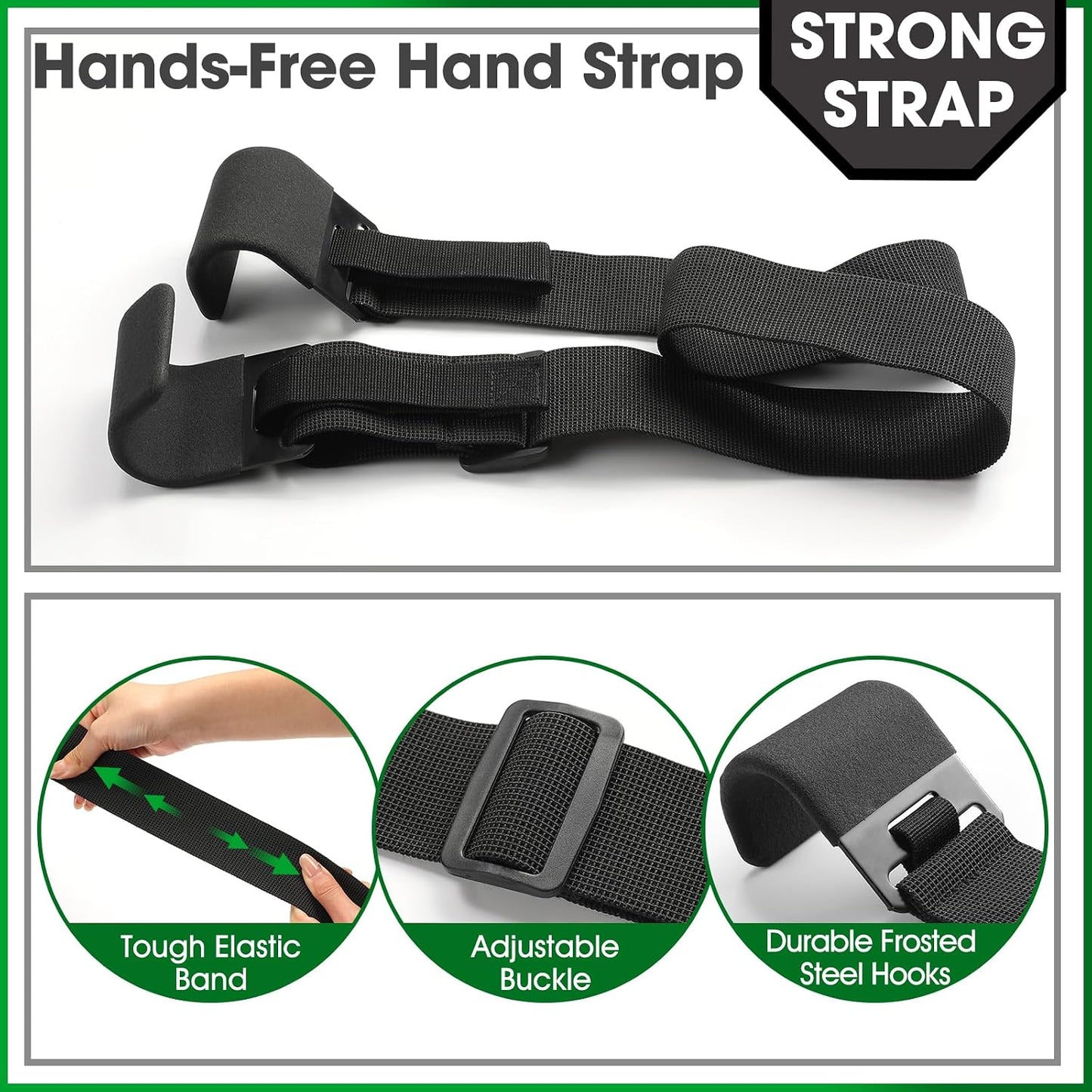 2 Pcs Trash Can Lock for Animals Secure Garbage Can Lid Straps Adjustable Heavy Duty Outdoor Bins, Bear/Raccoon/Dog Proof