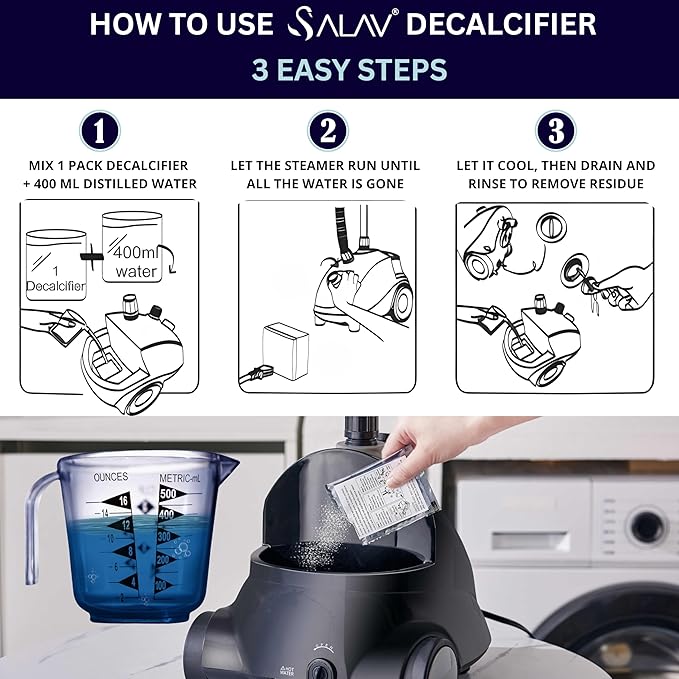 Garment Steamer Descaling Solution Decalcifier Packets - Image 3