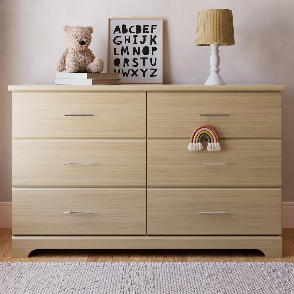 Storkcraft Brookside 6 Drawer Dresser, Driftwood