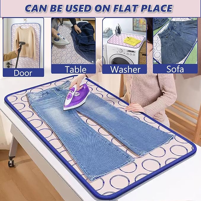Portable Ironing Mat for Table Top Iron Pad for Countertop Thick Ironing - Image 2