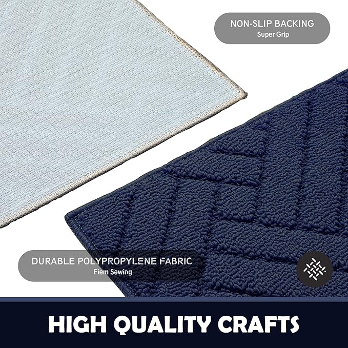 Door Mat Indoor Doormat, Entryway Rug Door Mats Non-Slip Rubber Backing - Image 5