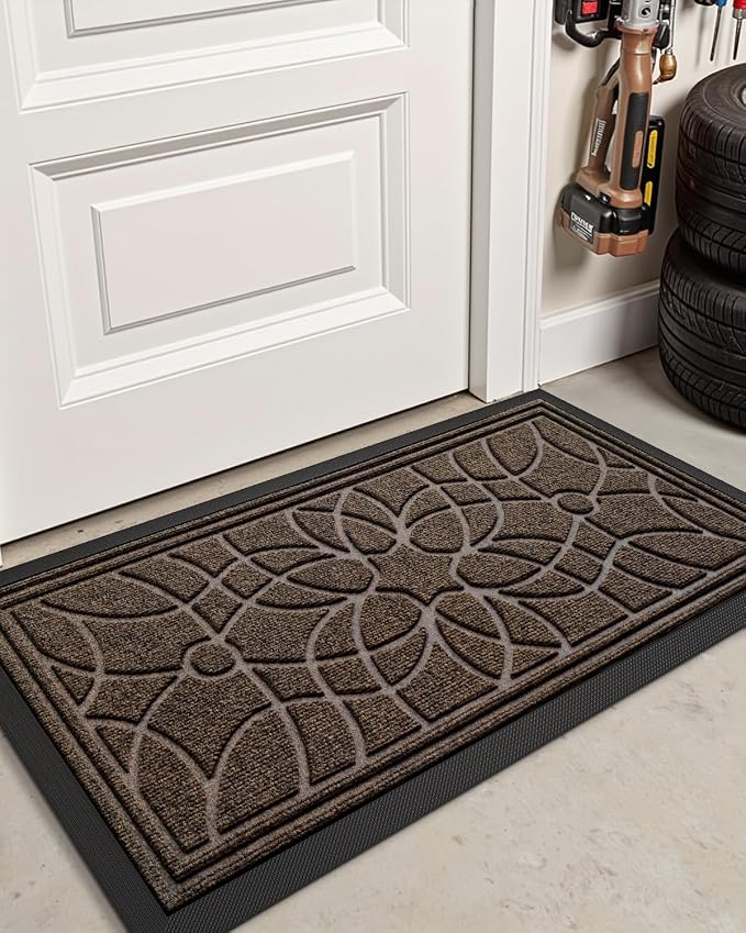 DEXI Front Door Mat Outside Entrance, Heavy Duty Non Slip Low Profile Doormat - Image 8