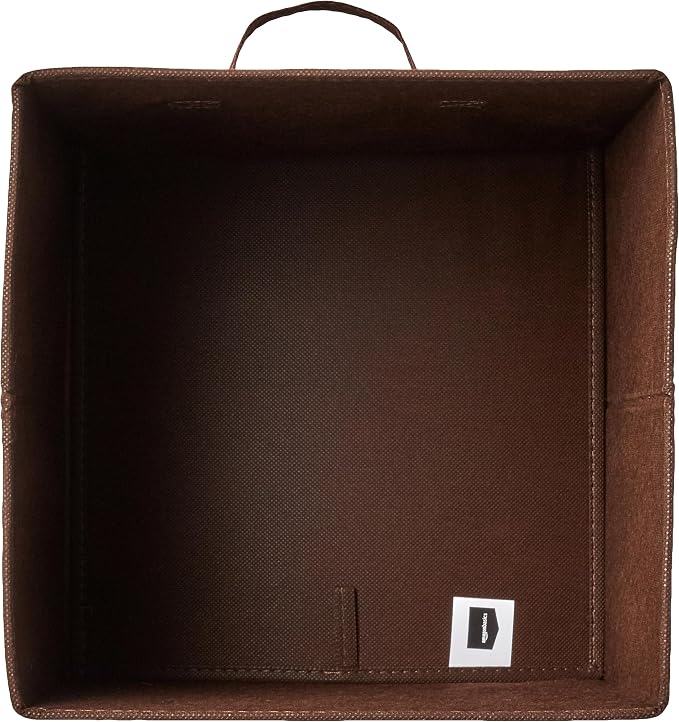 Amazon Basics Cube Organizer Storage Bins Handles, Collapsible Fabric - Image 3