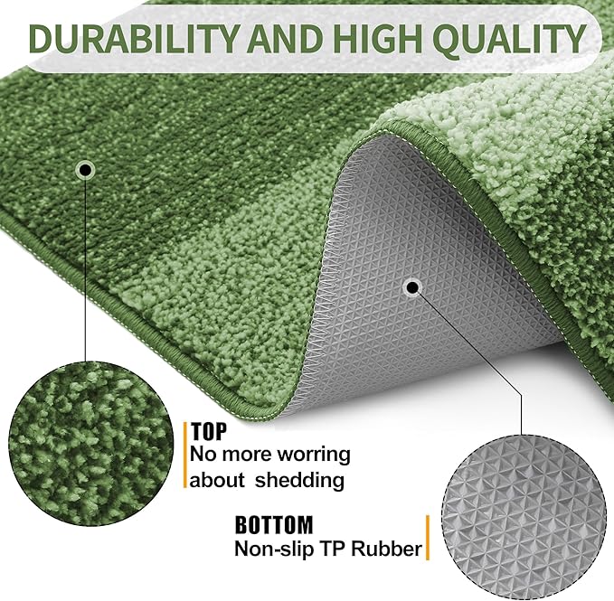 Kitinjoy Indoor Outdoor Door Mat, 47x20 Non-Slip Absorbent Dirt Trapper - Image 3