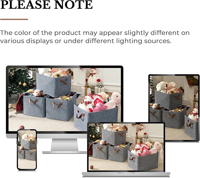 GRANNY SAYS Storage Baskets for Shelves, Closet Organizer Bins, Clothes Storage - Image 9