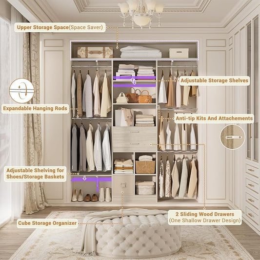 5FT Small Closet System, Baby Closet Organizer System - Image 2