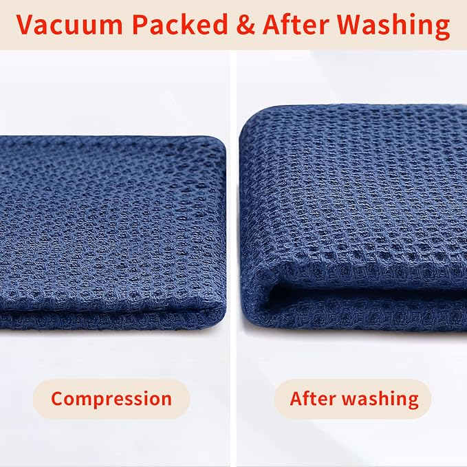 Homaxy 100% Cotton Waffle Weave Kitchen Dish Cloths, Ultra Soft Absorbent Quick - Image 7