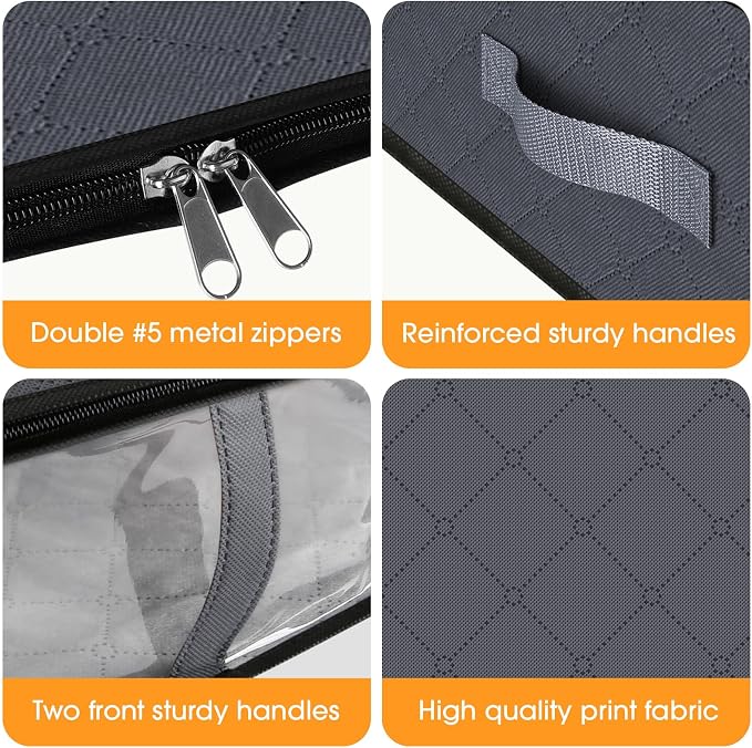 StorageRight Under Bed Storage Bins, Breathable Organizer - Image 3