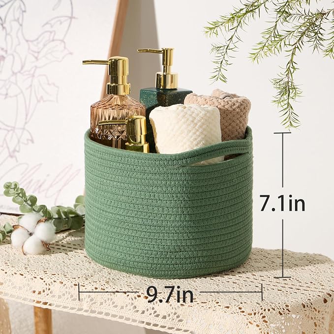 Small Basket for Organizing | Cube Shelf Closet Storage Baskets | 9.7×9.7×7.1” - Image 3