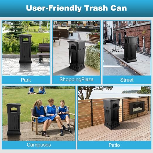 IRONWALLS Commercial Trash Can - Image 8