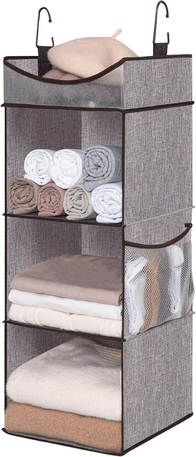 StorageWorks Hanging Closet Organizer, 3-Shelf Shelves by StorageWorks