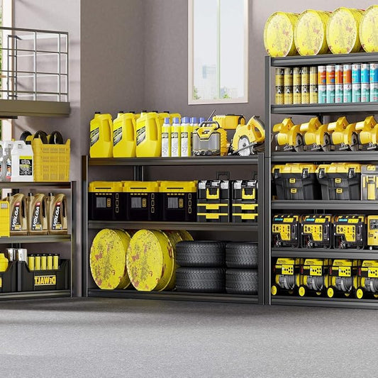 65" W Garage Shelving Heavy Duty, 6 Tier Garage Shelves, Adjustable Storage - Image 2