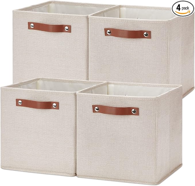 Temary 11x11 Storage Cubes Fabric Storage Cubes Storage Bins by TEMARY