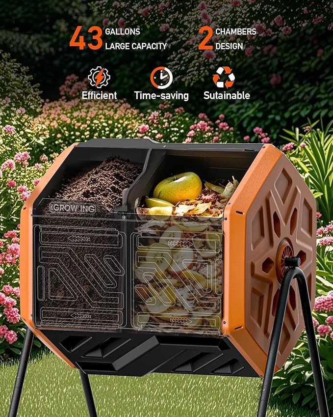 THEGROW'ING Updated 43 Gallon Outdoor Compost Bin. - Image 2