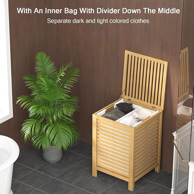 Homykic Bamboo Laundry Hamper - Image 4