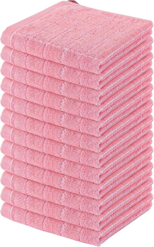 Homaxy 100% Cotton Terry Kitchen Dish Cloths, Ultra Soft and Absorbent Dish by Homaxy