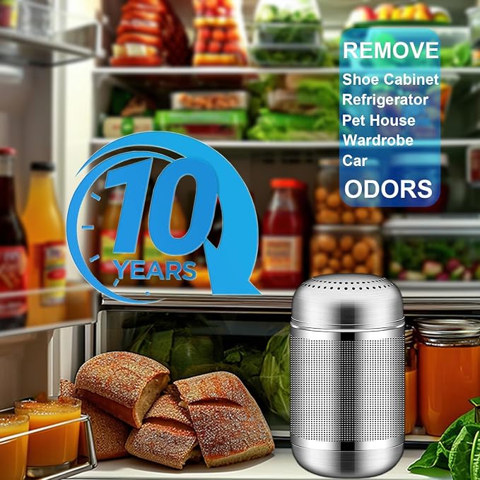 Refrigerator Deodorizer Refrigerator Odor Eliminator Fridge Deodorizer Compact - Image 2
