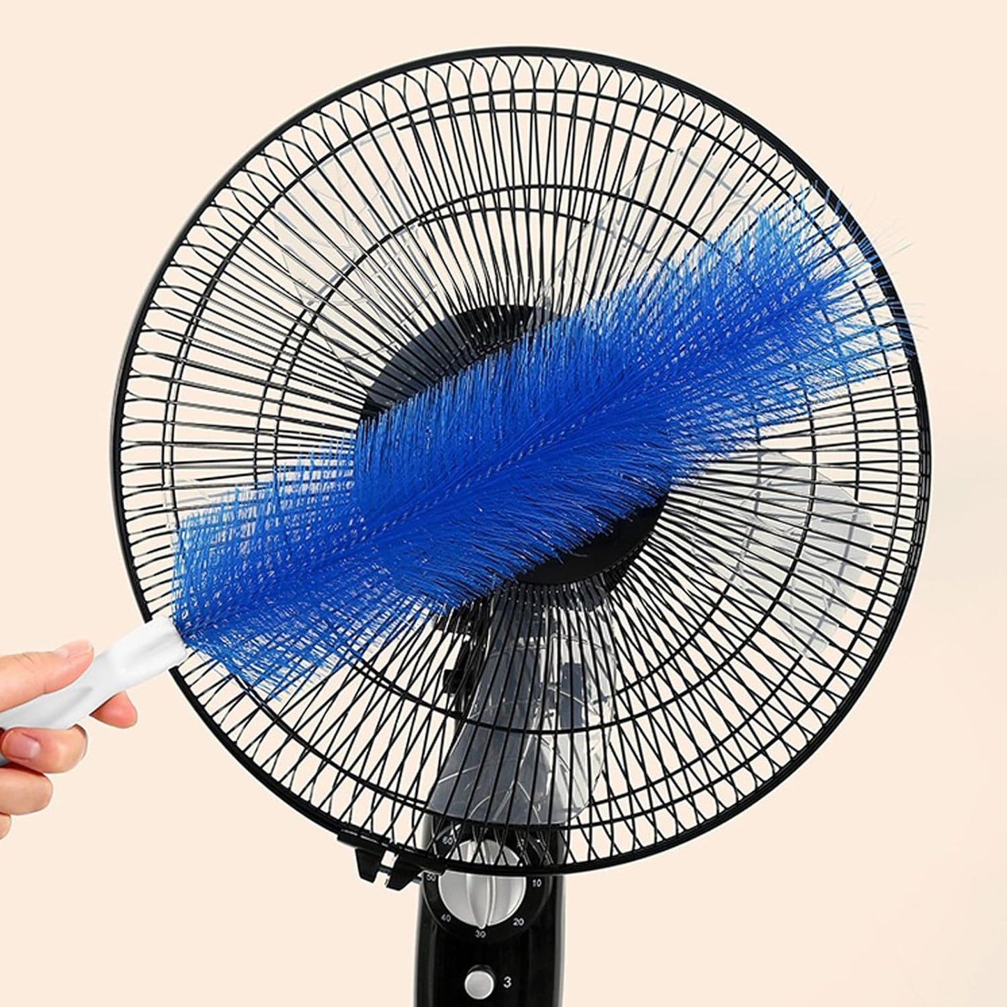 Qancesd 2 Pack Cobweb Dusters, Bendable Fan Cleaning Brush, Flexible Ceiling Fan Cleaner, Dusting Brush for Air Conditioning Shutters