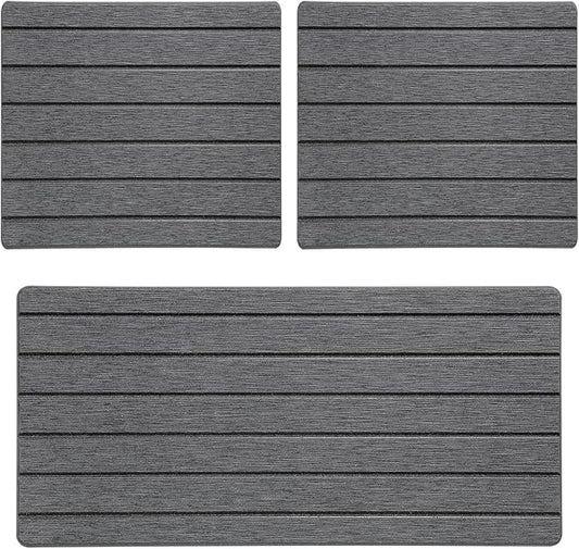 3 Pack Diatomite Stone Sink Tray, Water Absorbing Mat - Image 2