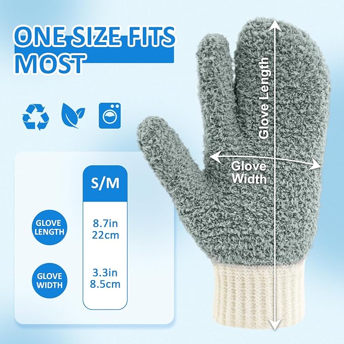 MIG4U Microfiber Dusting Gloves House Cleaning Glove - Image 8